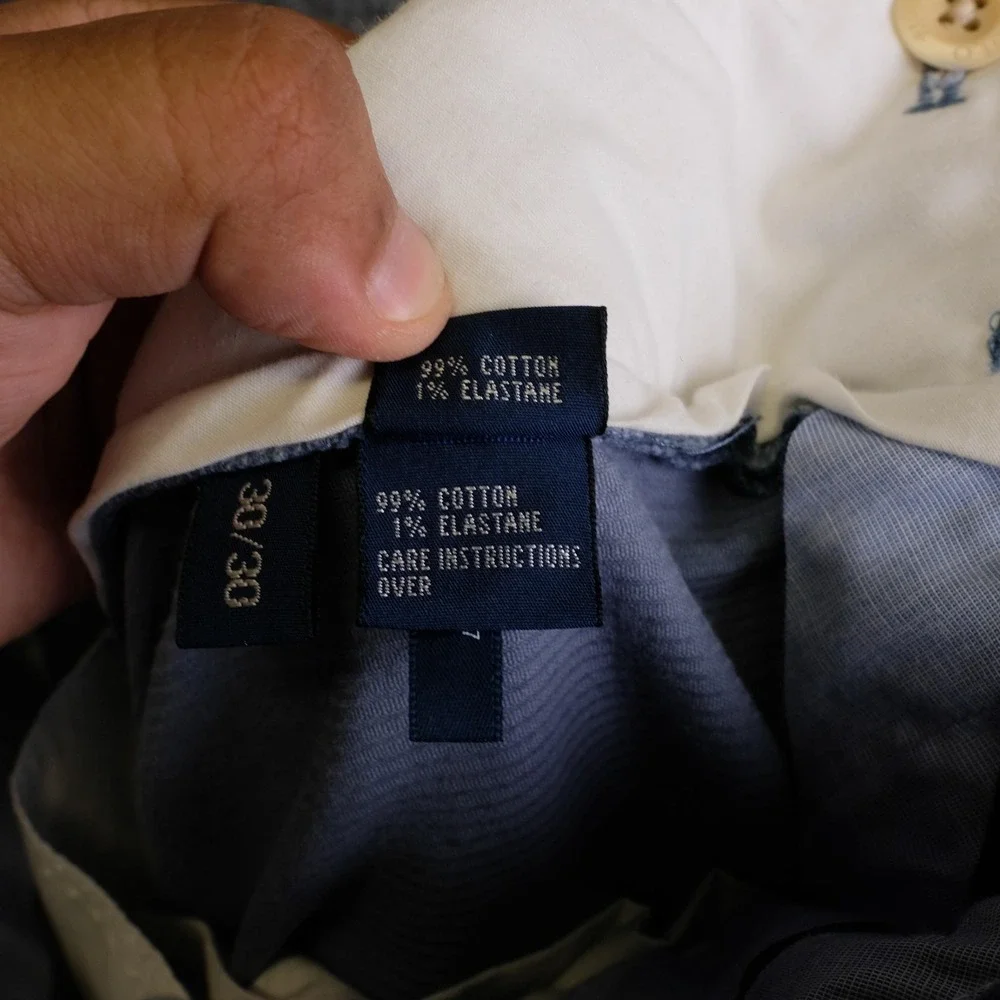 Polo Ralph Lauren Pants Mens 30x30 Blue Corduroy Polo Golf Stretch Straight Leg